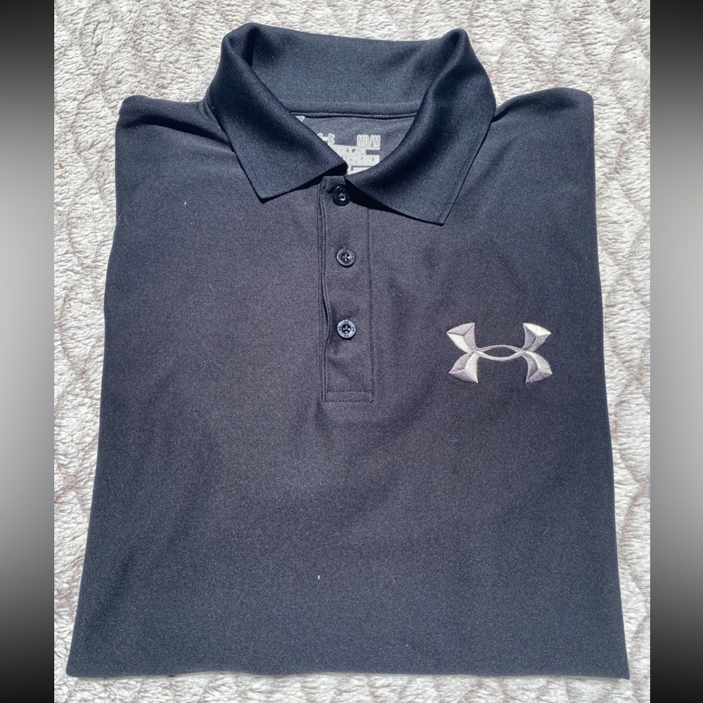 Under Armour Black Polo - M